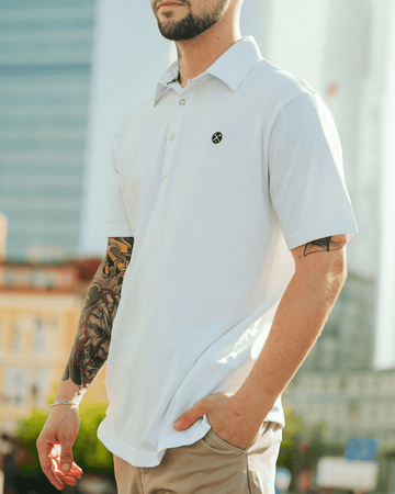 ポロシャツ 白 Flexwitme SWAG yoko POLO athletic-premium-polo-white-