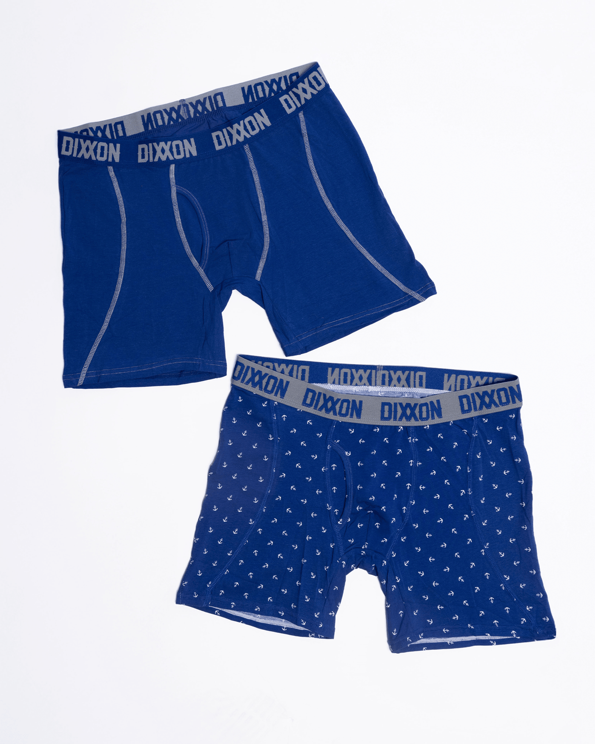 Avery Cotton Stretch 2pk Boxer Briefs - Gray & Navy - view 1