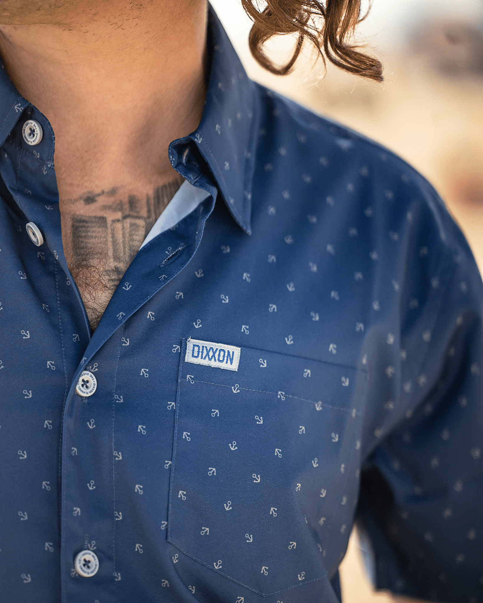Avery Short Sleeve - Blue & Gray - Dixxon Flannel Co.