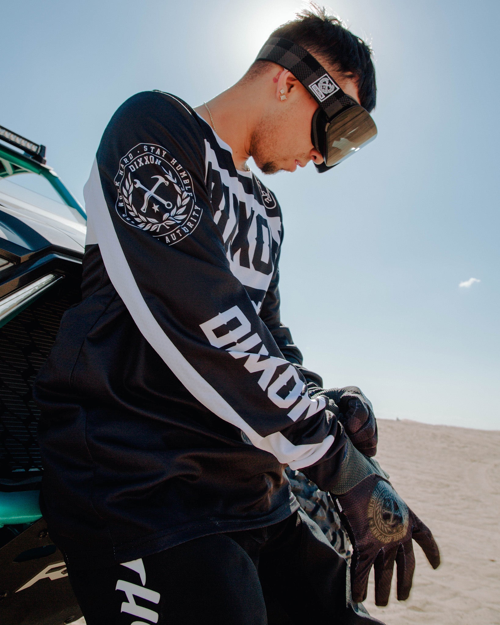 Badge Off - Road / MX Jersey - Black & White - Dixxon Flannel Co.