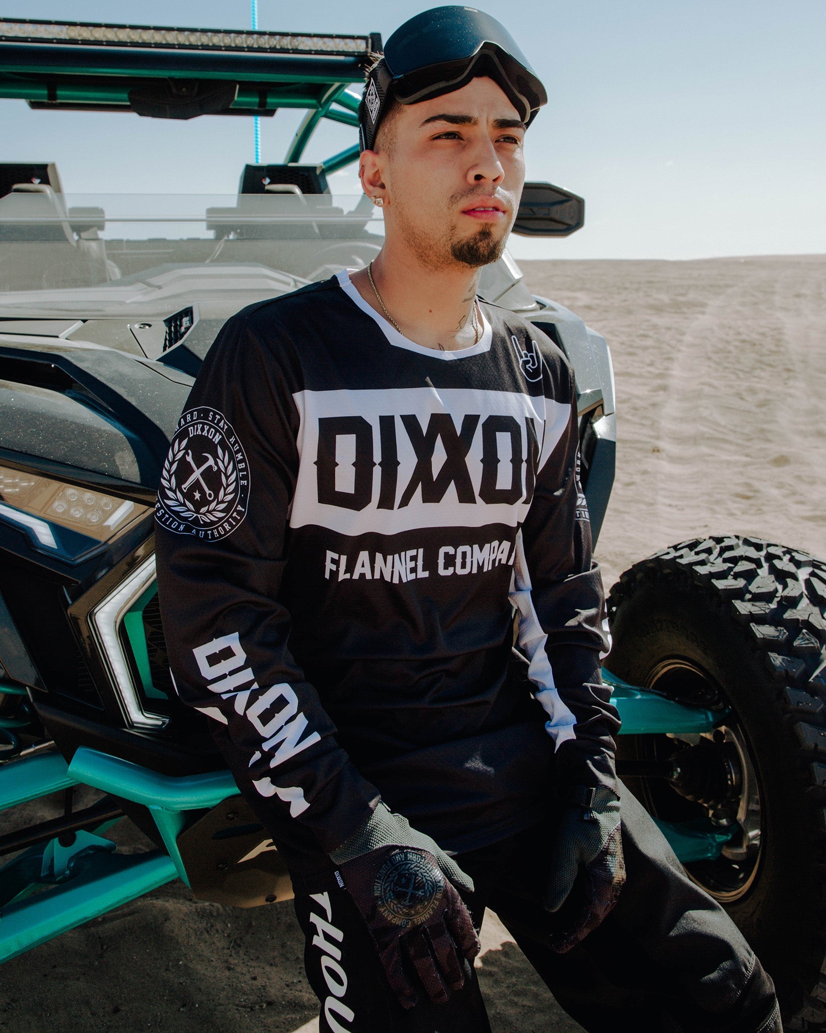 Badge Off - Road / MX Jersey - Black & White - Dixxon Flannel Co.