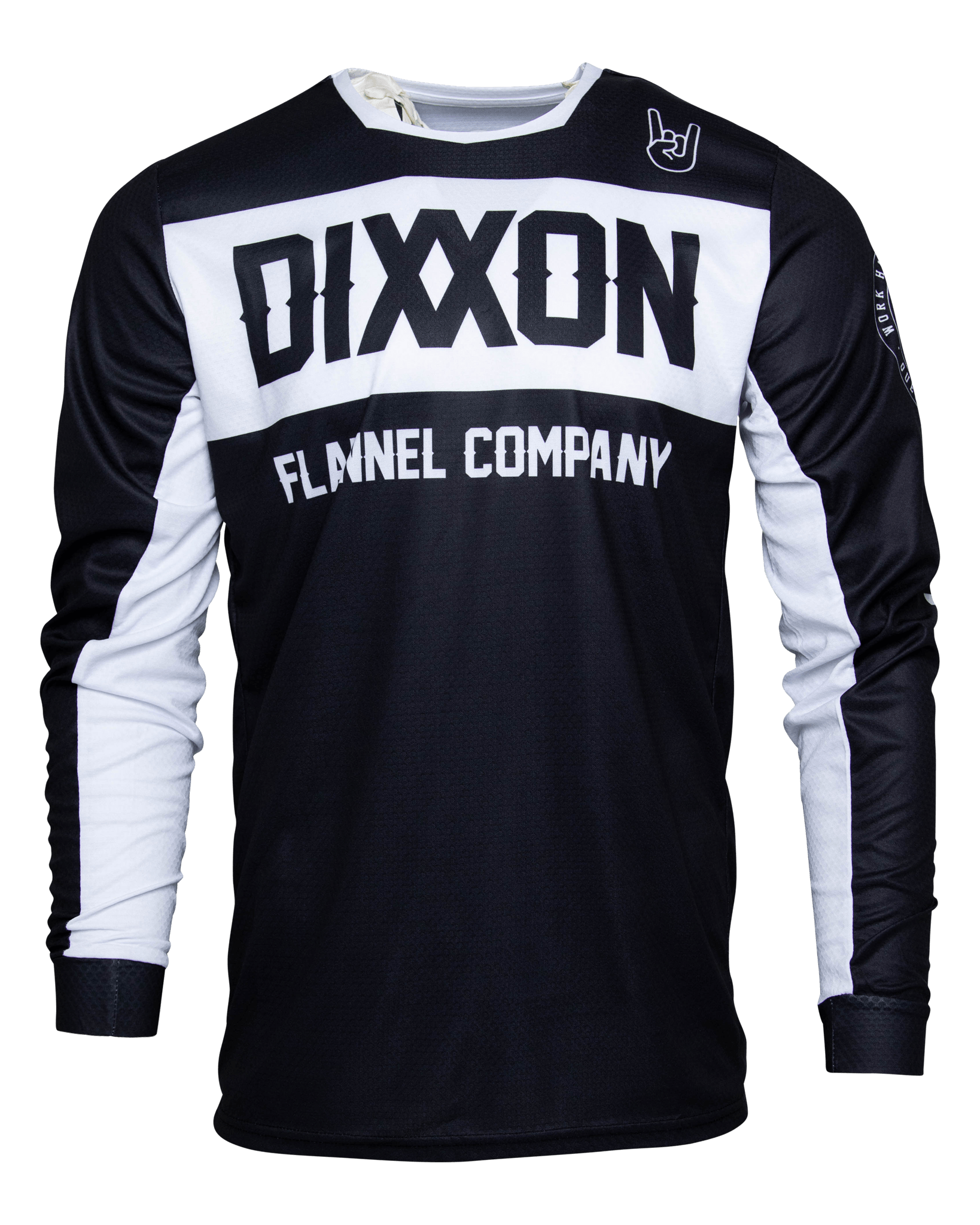 Men's Badge Off-Road / MX Jersey - Black & White | Dixxon Flannel Co. Men's Badge Off-Road / MX Jersey - Black & White | Dixxon Flannel Co.