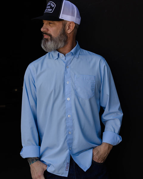 Bamboo Long Sleeve Dress Shirt 2.0 - Light Blue | Dixxon Flannel Co. 2X Bamboo Long Sleeve Dress Shirt 2.0 - Light Blue | Dixxon Flannel Co. 2X