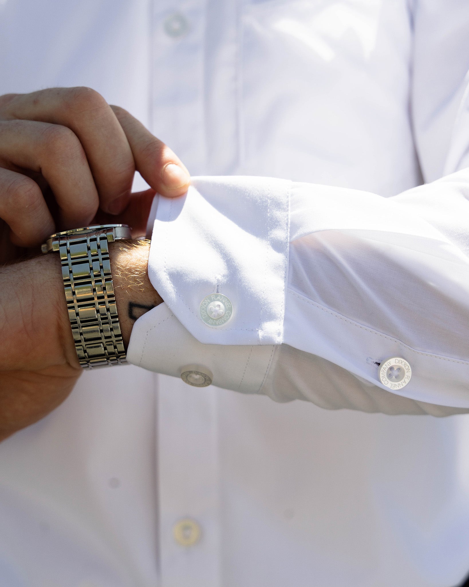 Bamboo Long Sleeve Dress Shirt 2.0 - White - Dixxon Flannel Co.