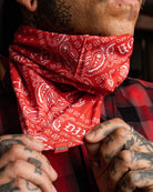 Bandana Neck Gaiter - Red & White - Dixxon Flannel Co.