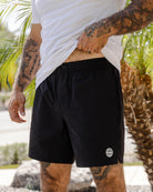 Black 7" Boardshorts - Dixxon Flannel Co.