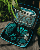 Black & Aqua Blue Weed Travel Kit - Dixxon Flannel Co.