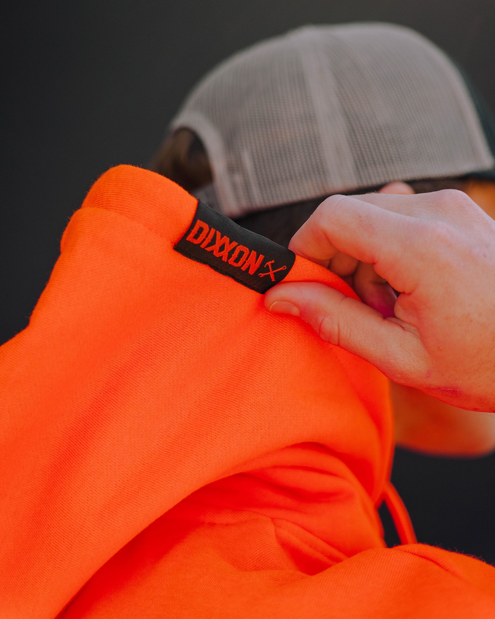 Black Box Crest Pullover Hoodie - Safety Orange - Dixxon Flannel Co.