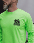Black Buzz Hi Vis Long Sleeve T-Shirt - Safety Green - Dixxon Flannel Co.