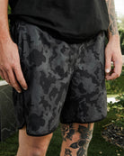 Black Camo 7" Boardshorts - Dixxon Flannel Co.