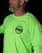 Black Chained Long Sleeve T-Shirt - Safety Green - Dixxon Flannel Co.