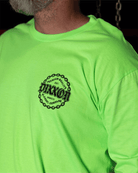 Black Chained Long Sleeve T-Shirt - Safety Green - Dixxon Flannel Co.