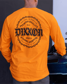 Black Chained Long Sleeve T-Shirt - Safety Orange - Dixxon Flannel Co.