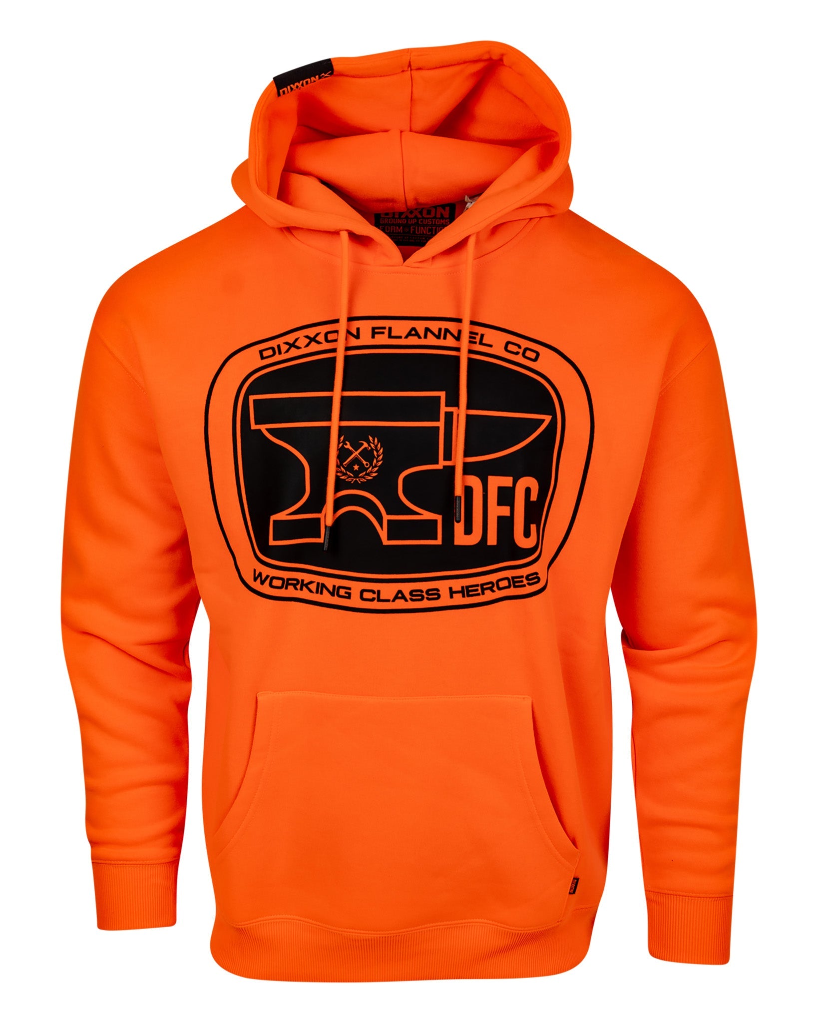 Dixxon Black Checkpoint Hoodie - Safety Orange | Shop Now