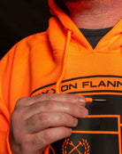 Black Checkpoint Pullover Hoodie - Safety Orange - Dixxon Flannel Co.