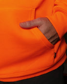 Black Checkpoint Pullover Hoodie - Safety Orange - Dixxon Flannel Co.