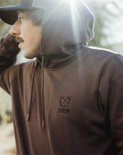 Black Crest Lightweight Pullover Hoodie - Brown - Dixxon Flannel Co.
