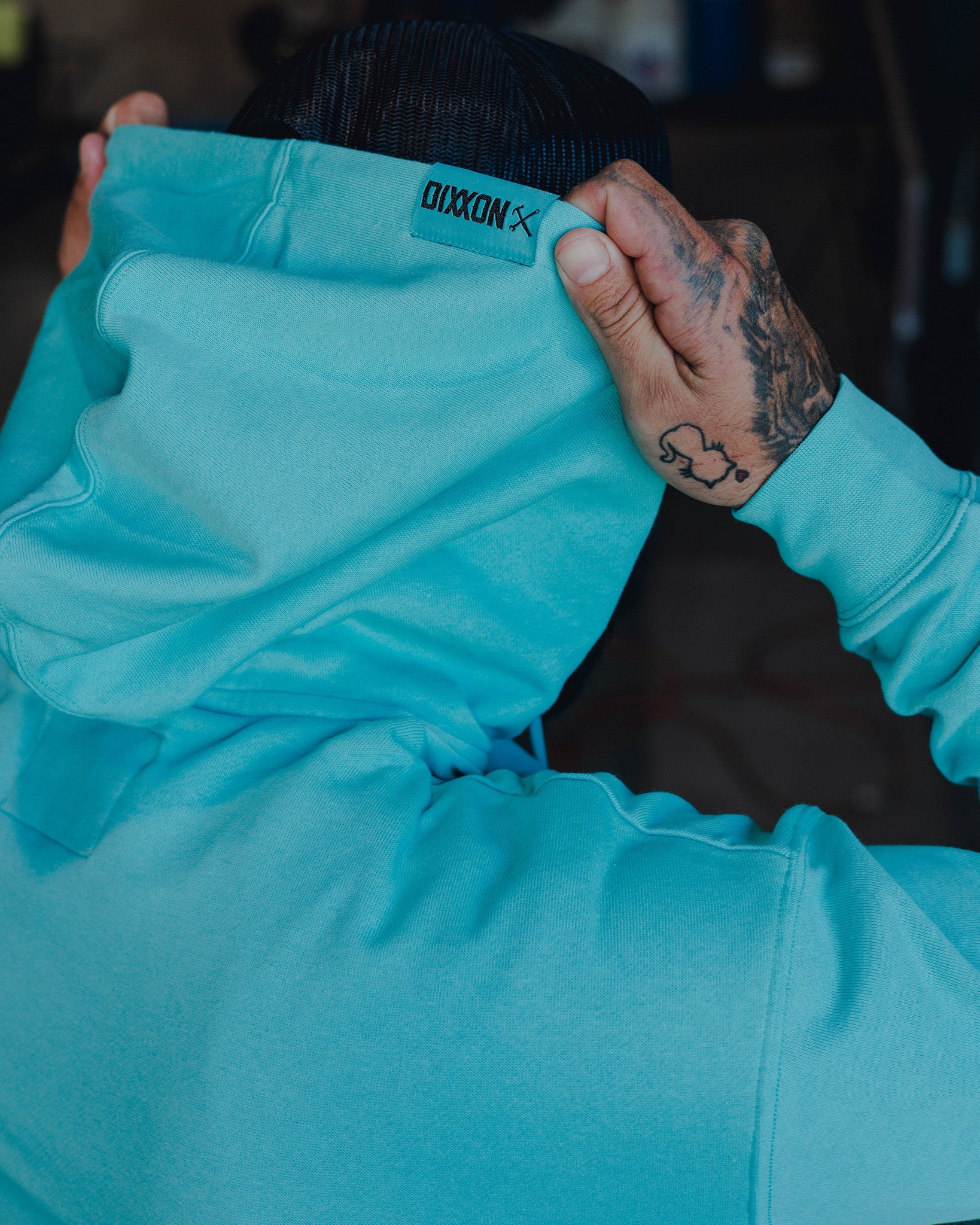Black Crest Lightweight Pullover Hoodie - Tiffany - Dixxon Flannel Co.