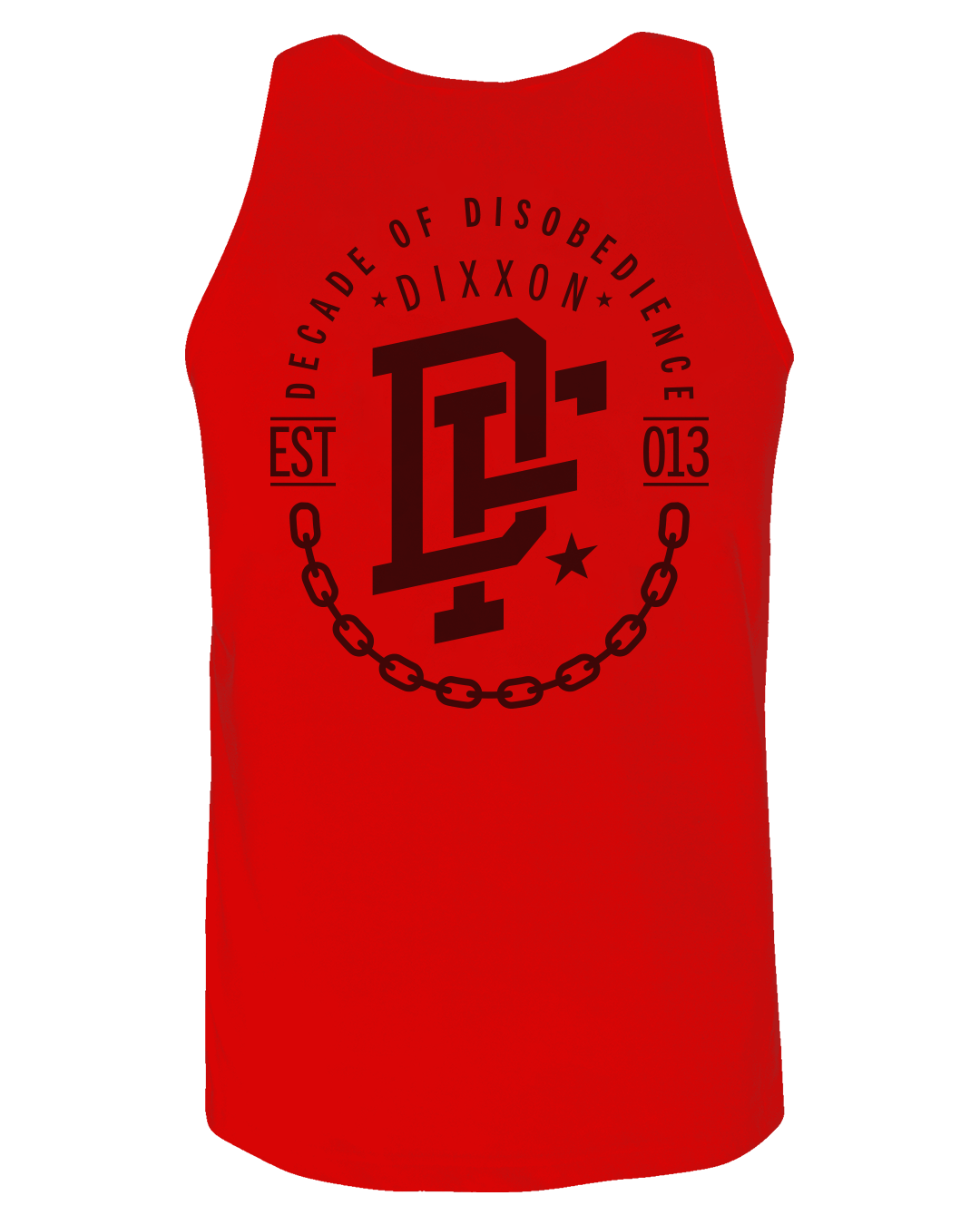 Black Disobedience Tank - Red - Dixxon Flannel Co.