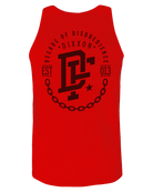 Black Disobedience Tank - Red - Dixxon Flannel Co.