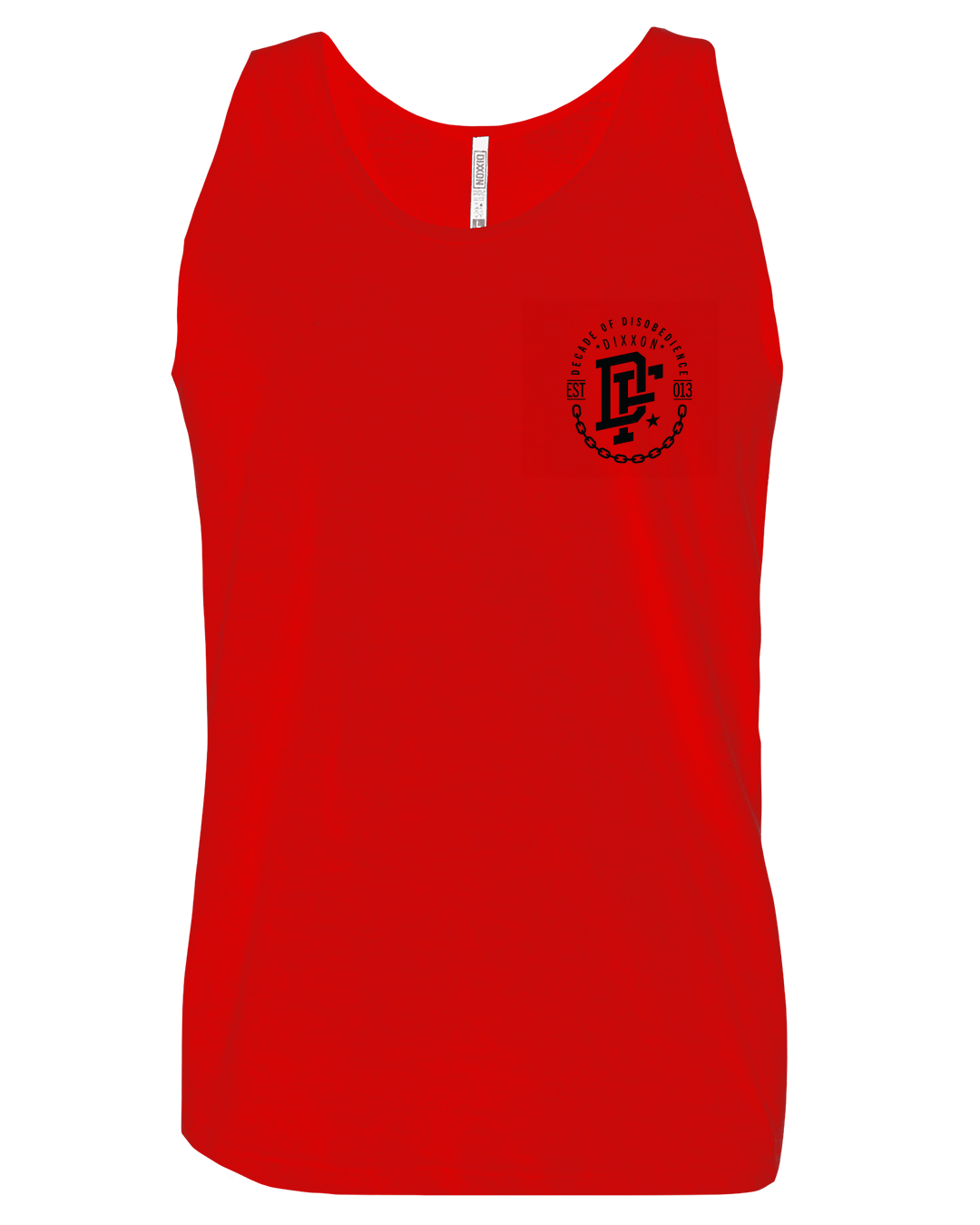 Black Disobedience Tank - Red - Dixxon Flannel Co.
