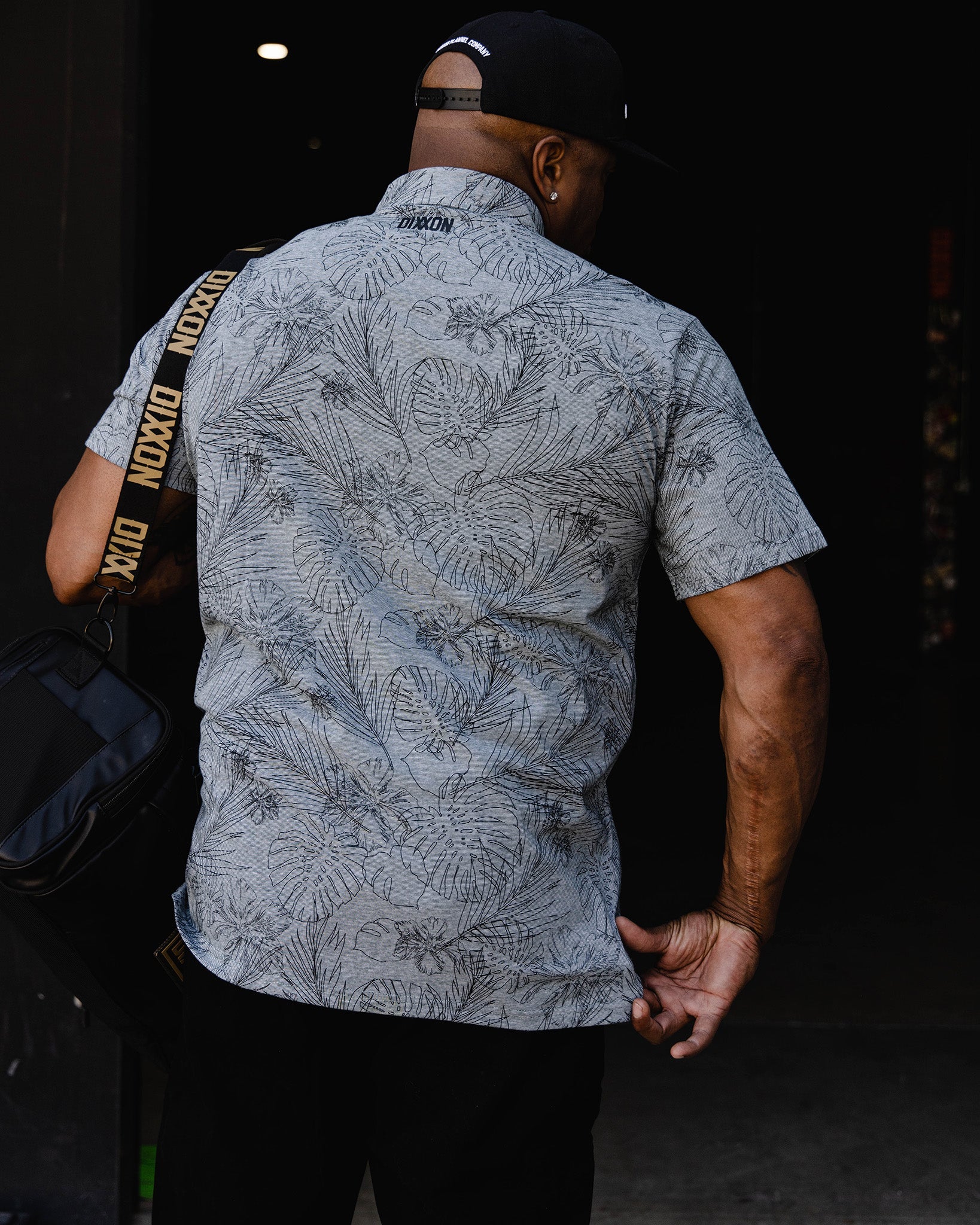 Black Floral Polo - Dixxon: Shop Heathered Gray Now