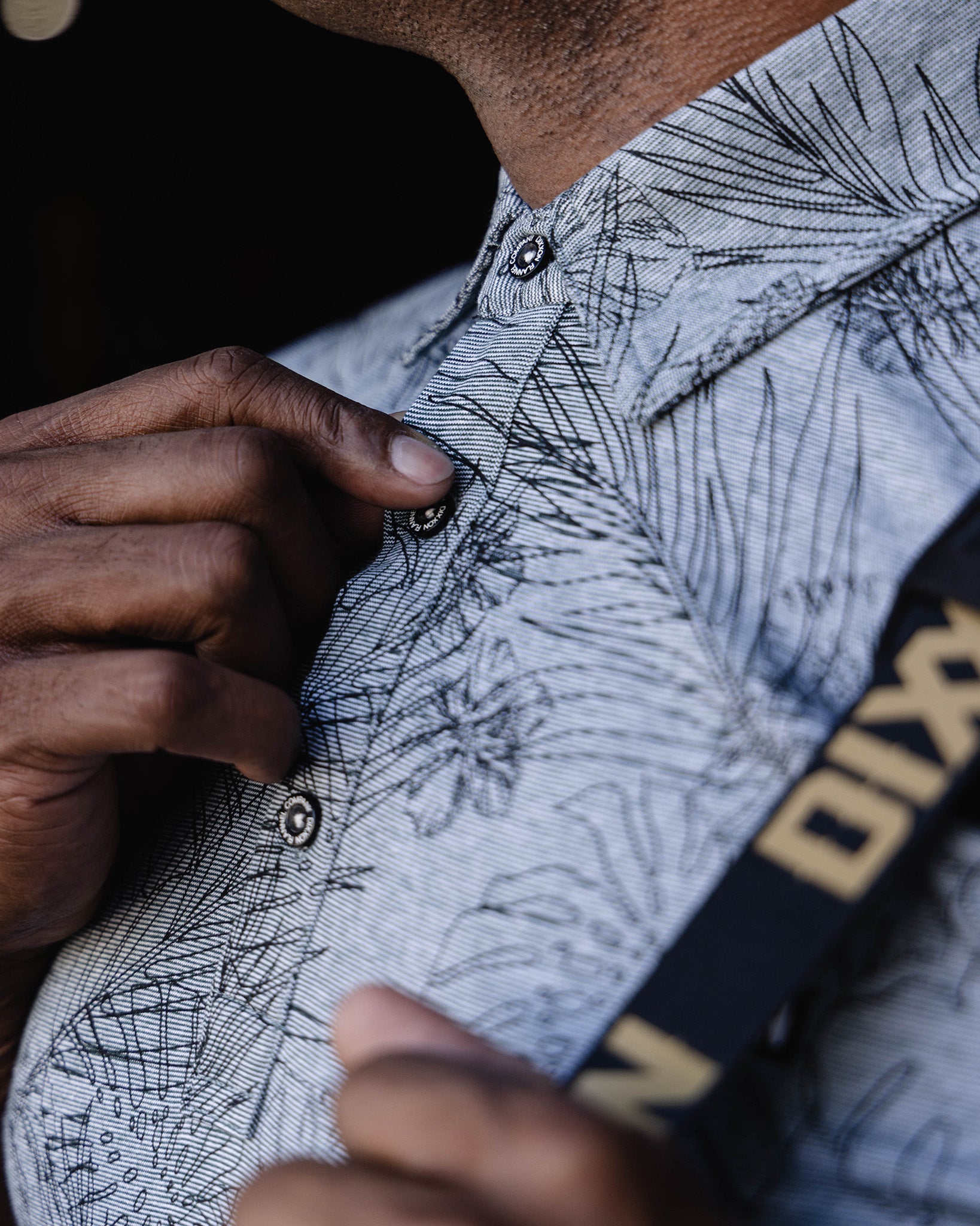 Black Floral Premium Polo - Heathered Gray | Dixxon Flannel Co.