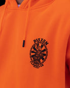 Black Hammersnake Pullover Hoodie - Safety Orange - Dixxon Flannel Co.