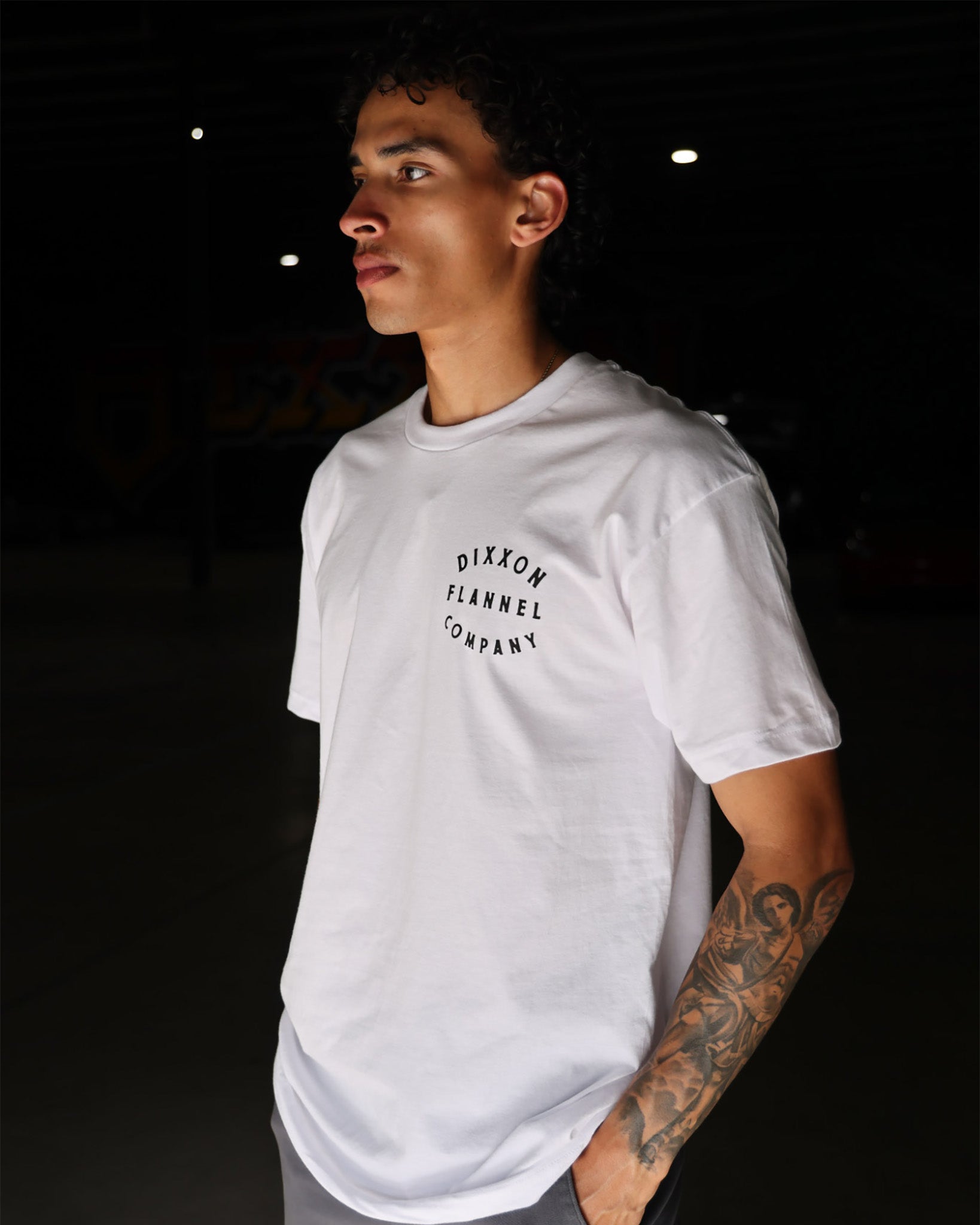 Black Hand Crafted T-Shirt - White | Dixxon Flannel Co.