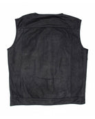 Black Hills Perforated Leather Vest - Black - Dixxon Flannel Co.