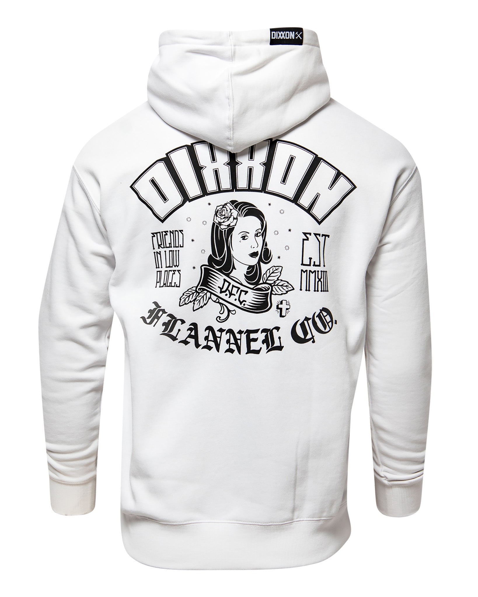 Black Maria Pullover Hoodie - White | Dixxon Flannel Co.