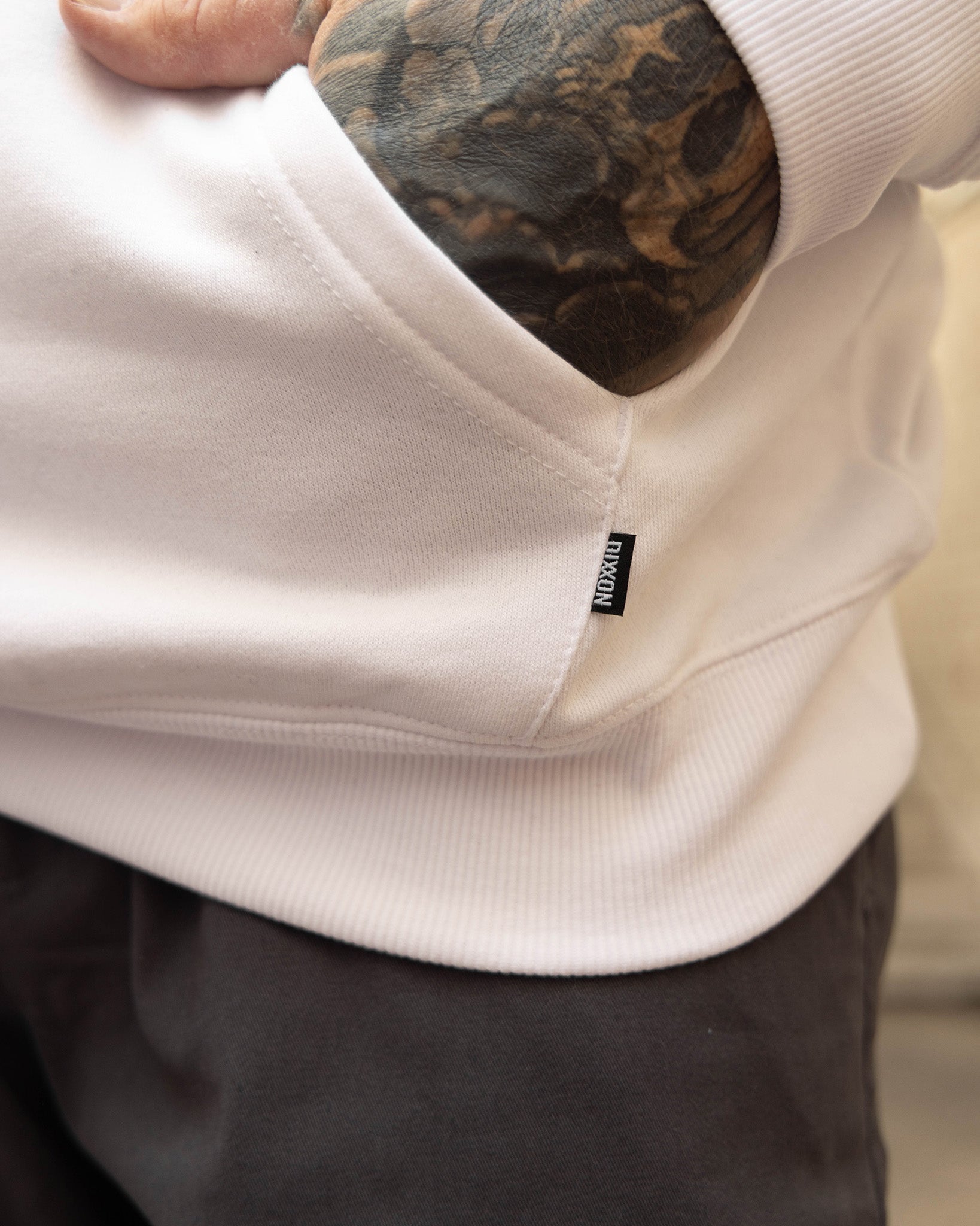 Black Maria Pullover Hoodie - White - Dixxon Flannel Co.