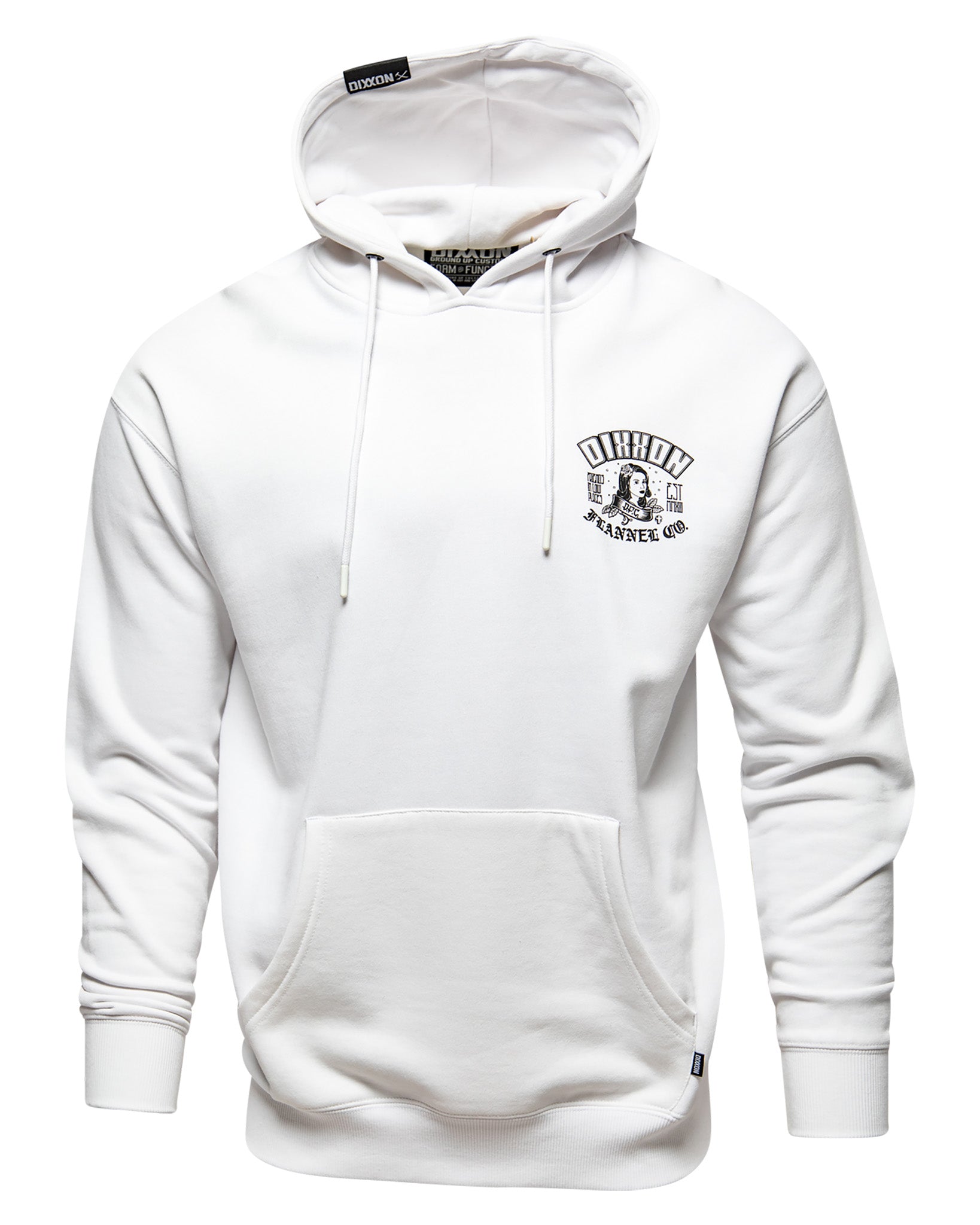 Black Maria Pullover Hoodie - White | Dixxon Flannel Co.