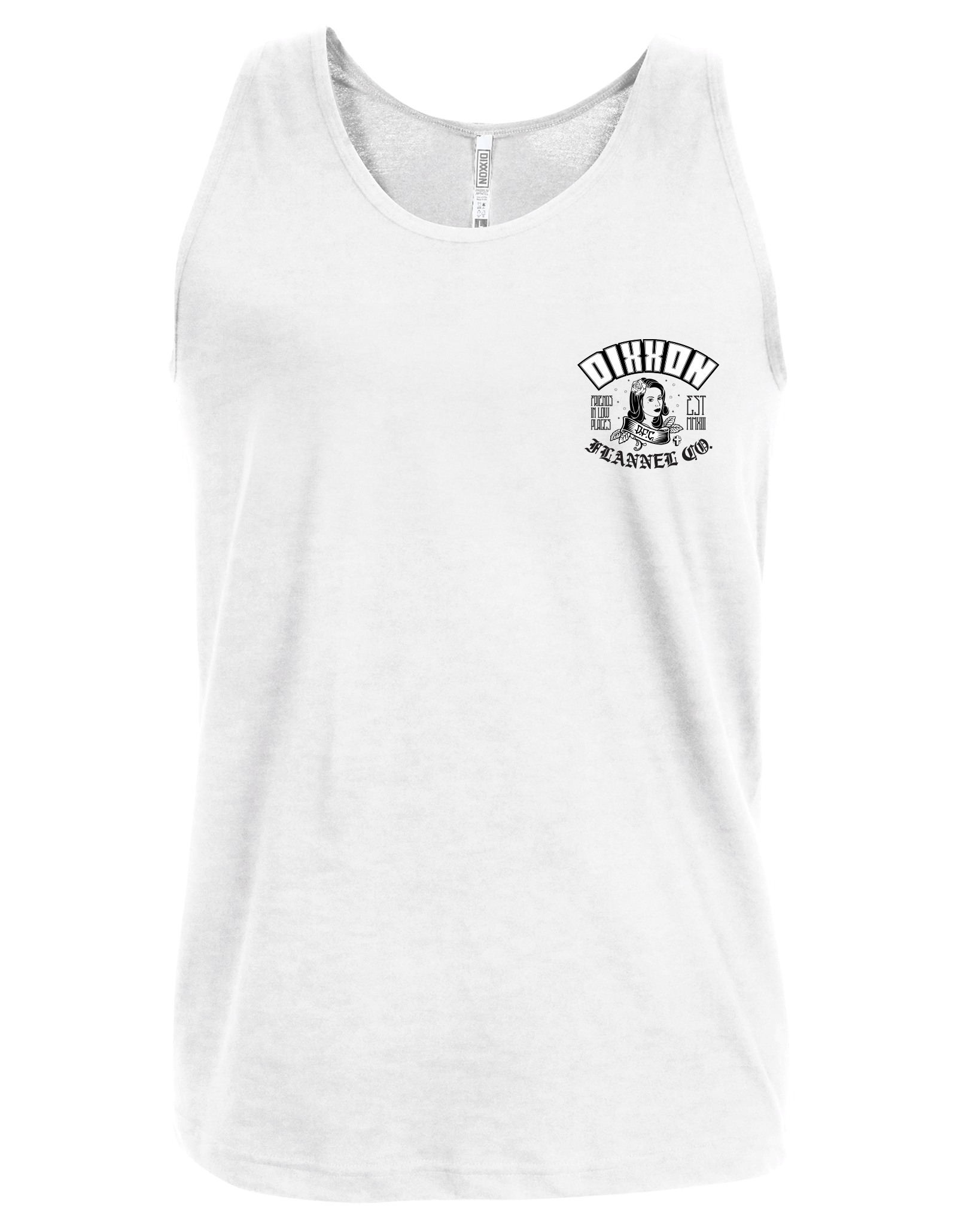 Black Maria Tank - White - Dixxon Flannel Co.