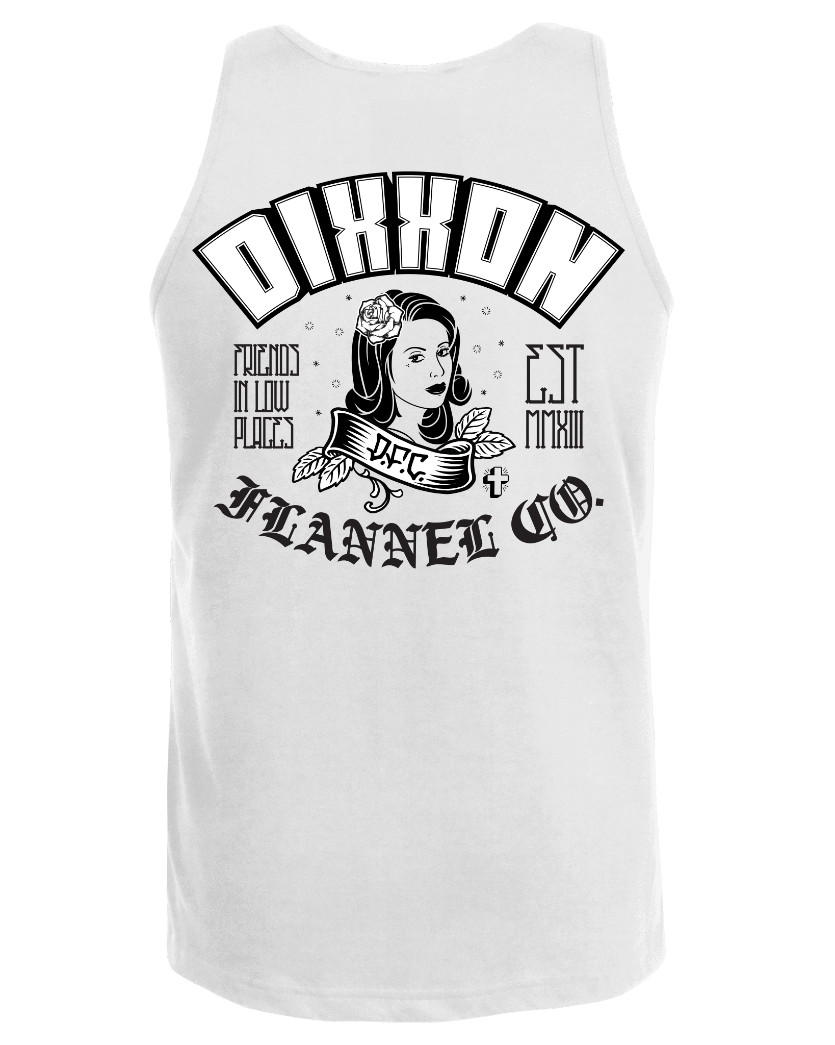 Black Maria Tank - White - Dixxon Flannel Co.