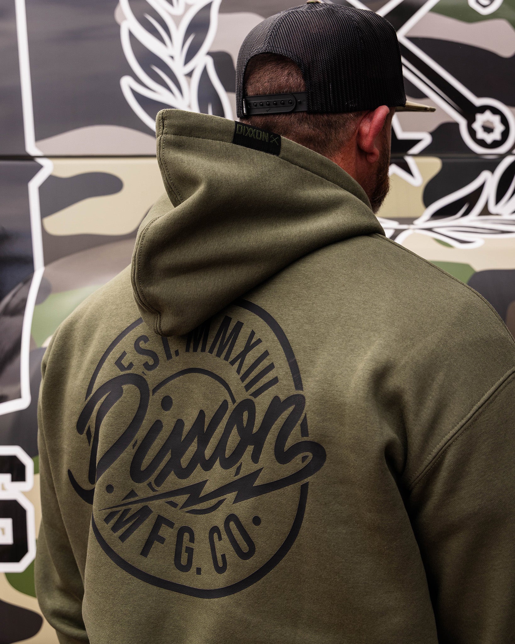 Black MFG Pullover Hoodie - O.D. Green - Dixxon Flannel Co.