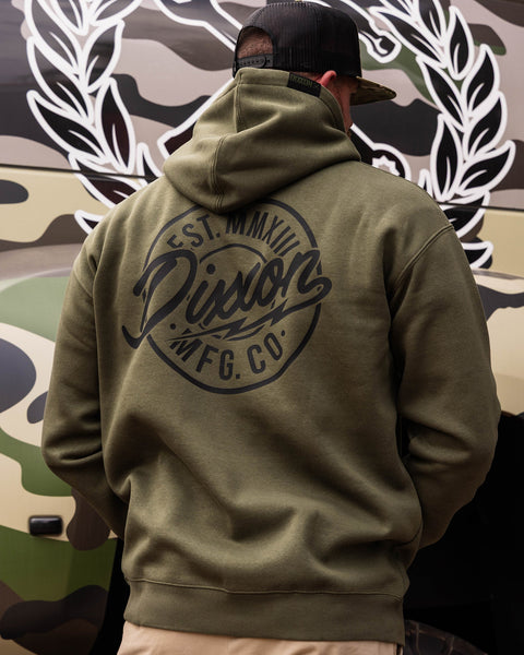 Black MFG Pullover Hoodie - O.D. Green | Dixxon Flannel Co.