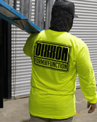 Black Modular Long Sleeve T-Shirt - Safety Yellow - Dixxon Flannel Co.