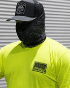 Black Modular Long Sleeve T-Shirt - Safety Yellow - Dixxon Flannel Co.