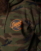 Black & Orange Esso Pullover Hoodie - Green Camo - Dixxon Flannel Co.