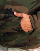Black & Orange Working Class Logo Pullover Hoodie - Green Camo - Dixxon Flannel Co.