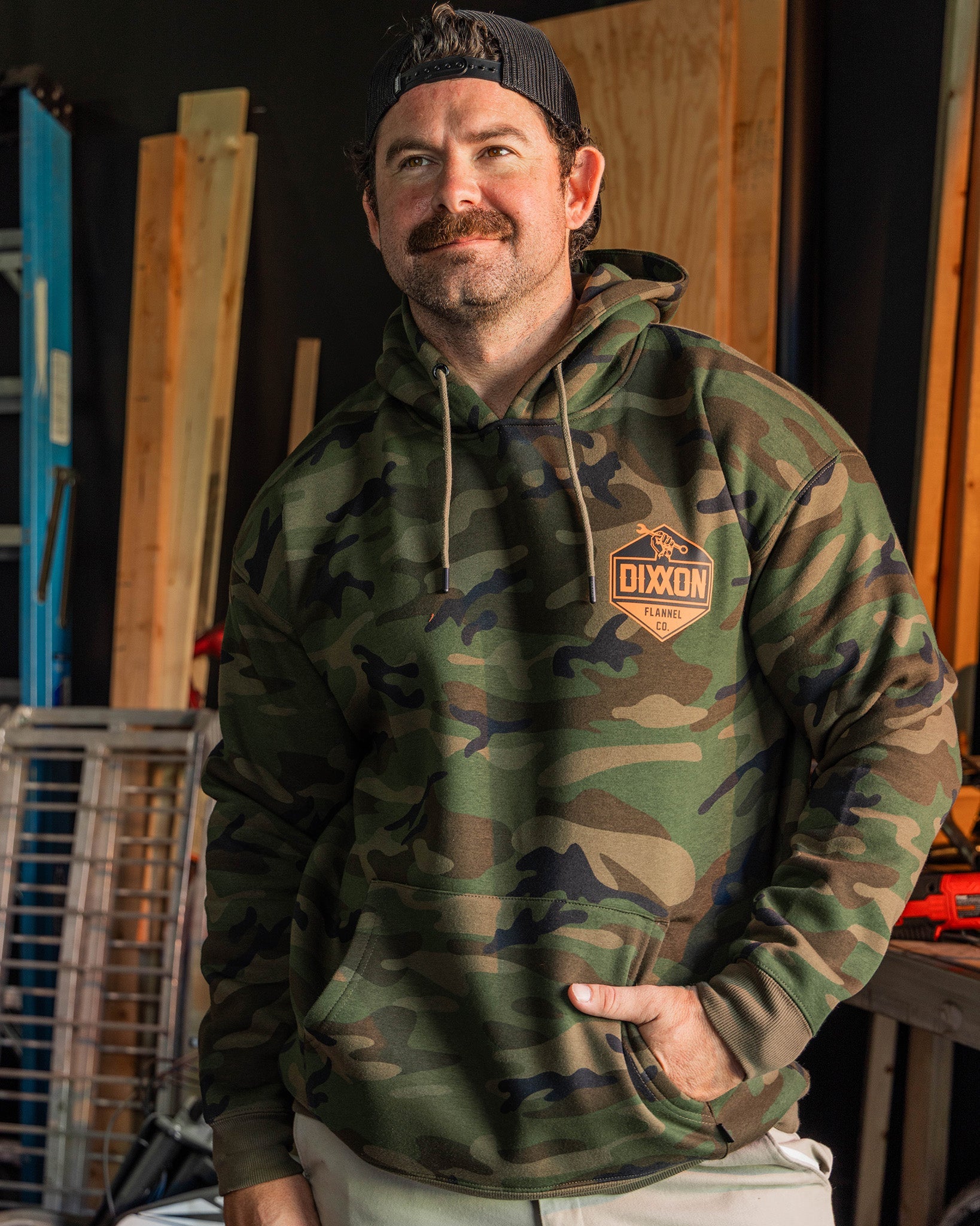 Dixxon Black & Orange Hoodie - Green Camo | Shop Now 2025