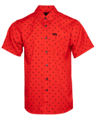 Black Polkacide Short Sleeve - Red - Dixxon Flannel Co.