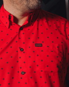 Black Polkacide Short Sleeve - Red - Dixxon Flannel Co.