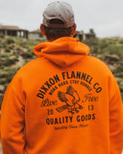 Black Quality Goods Zip Up Hoodie - Safety Orange - Dixxon Flannel Co.