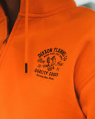 Black Quality Goods Zip Up Hoodie - Safety Orange - Dixxon Flannel Co.
