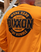Black Resolute Long Sleeve T-Shirt - Safety Orange - Dixxon Flannel Co.