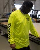Black Rod Long Sleeve T-Shirt - Safety Yellow - Dixxon Flannel Co.