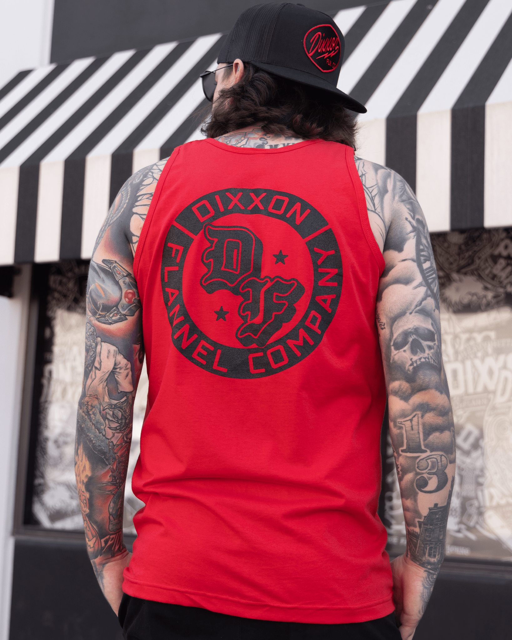 Black Stars Tank - Red - Dixxon Flannel Co.
