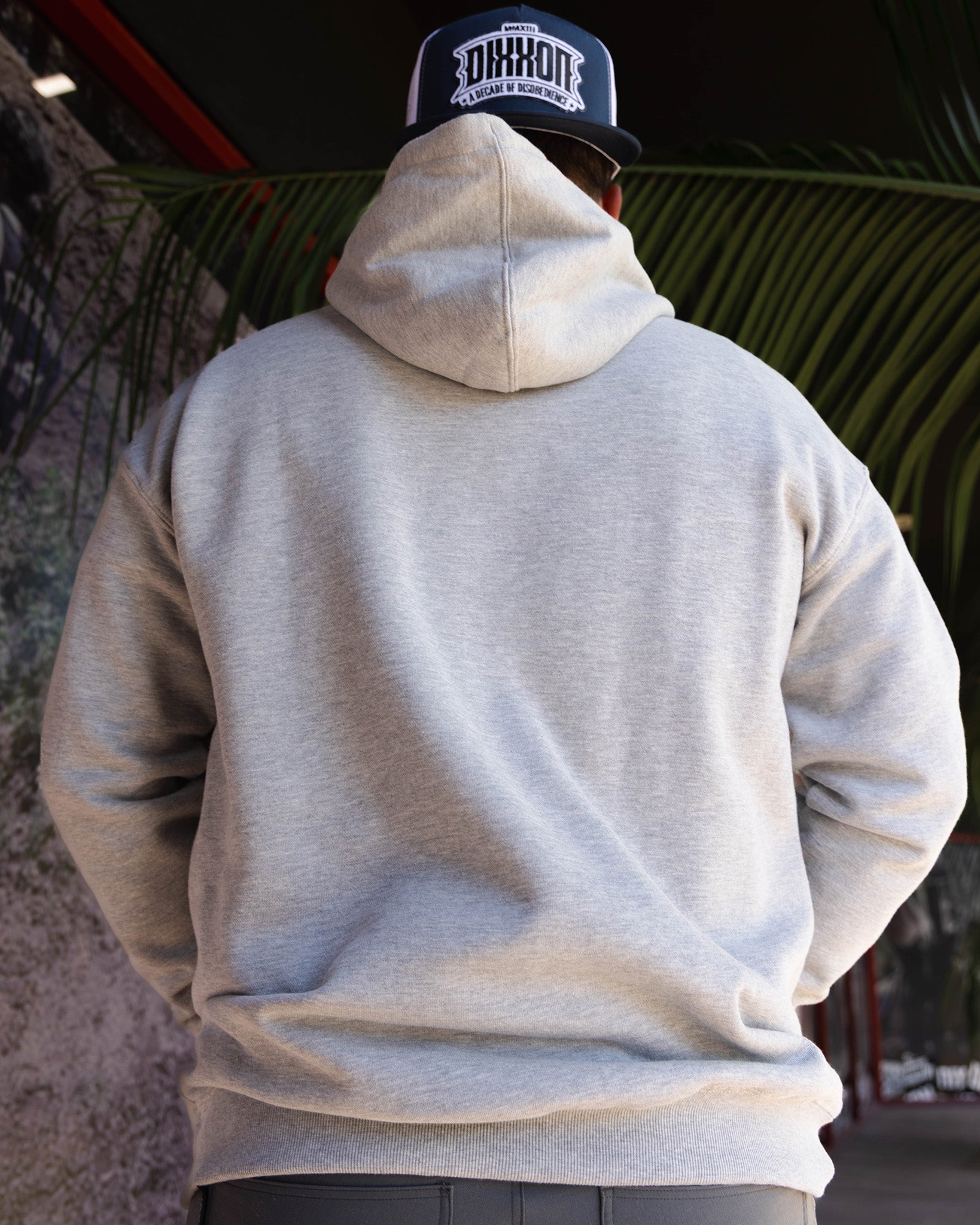 Black Stencil Pullover Hoodie - Heather Gray - Dixxon Flannel Co.